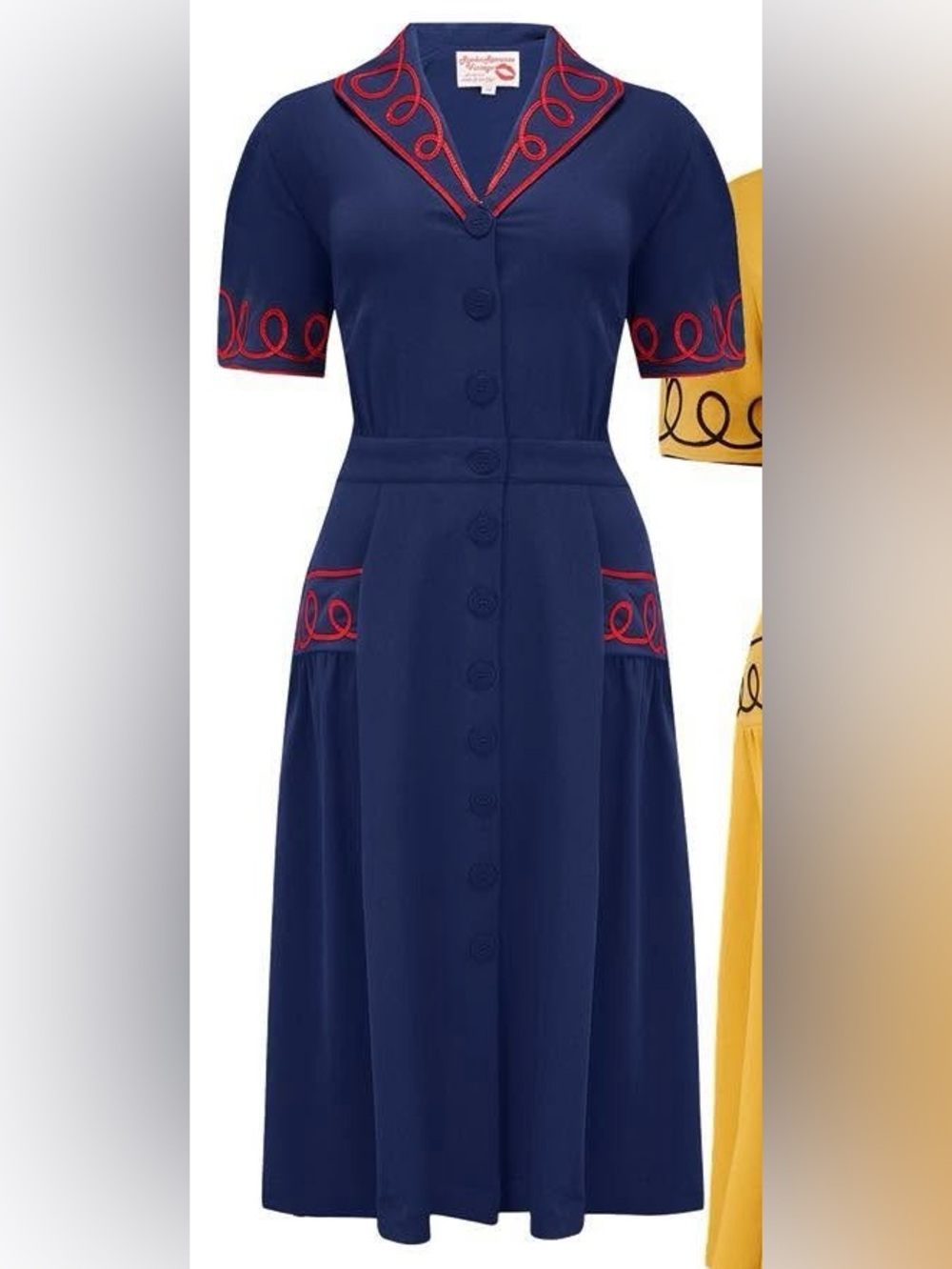 Rock'n'Romance Vintage Loopy-Lou Shirtwaister Dress Size 8 US